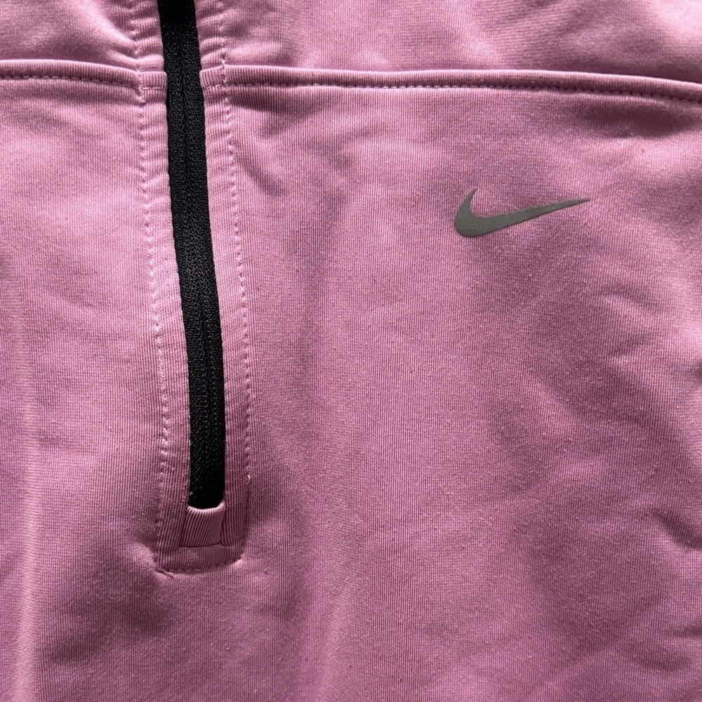 Nike Dri-FIT Lavender Quarter Zip Pullover Athletic Running Top Medium